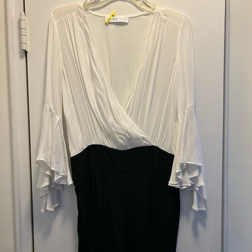 Zara Black And White Jumpsuit - image 1